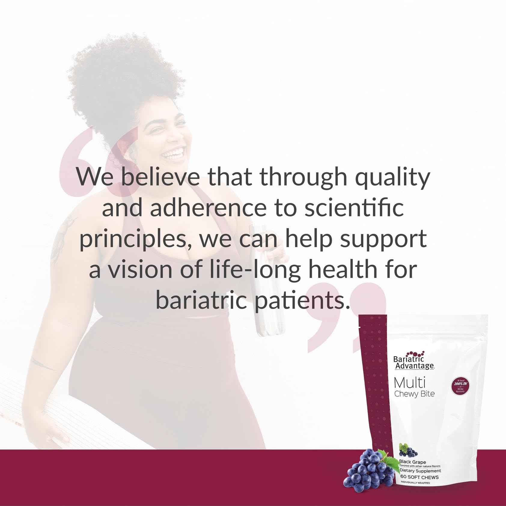 Serving suggestion: chew bites with a glass of water