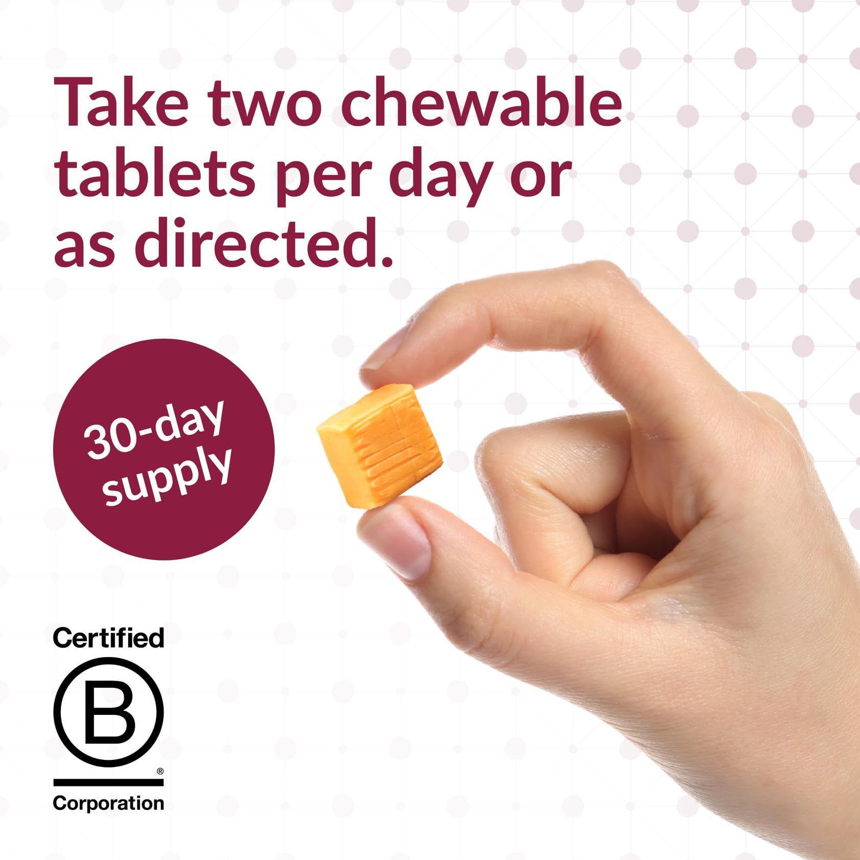 Individually wrapped chewable multivitamin bite