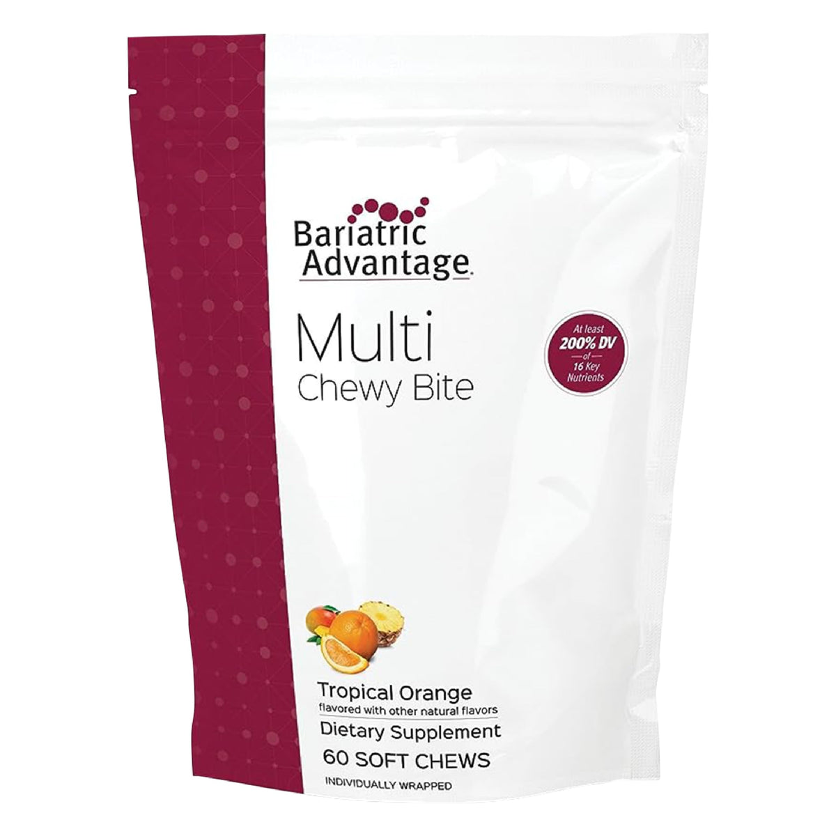Packaging for Bariatric Advantage Multi Chewy Bite Tropical Orange flavor