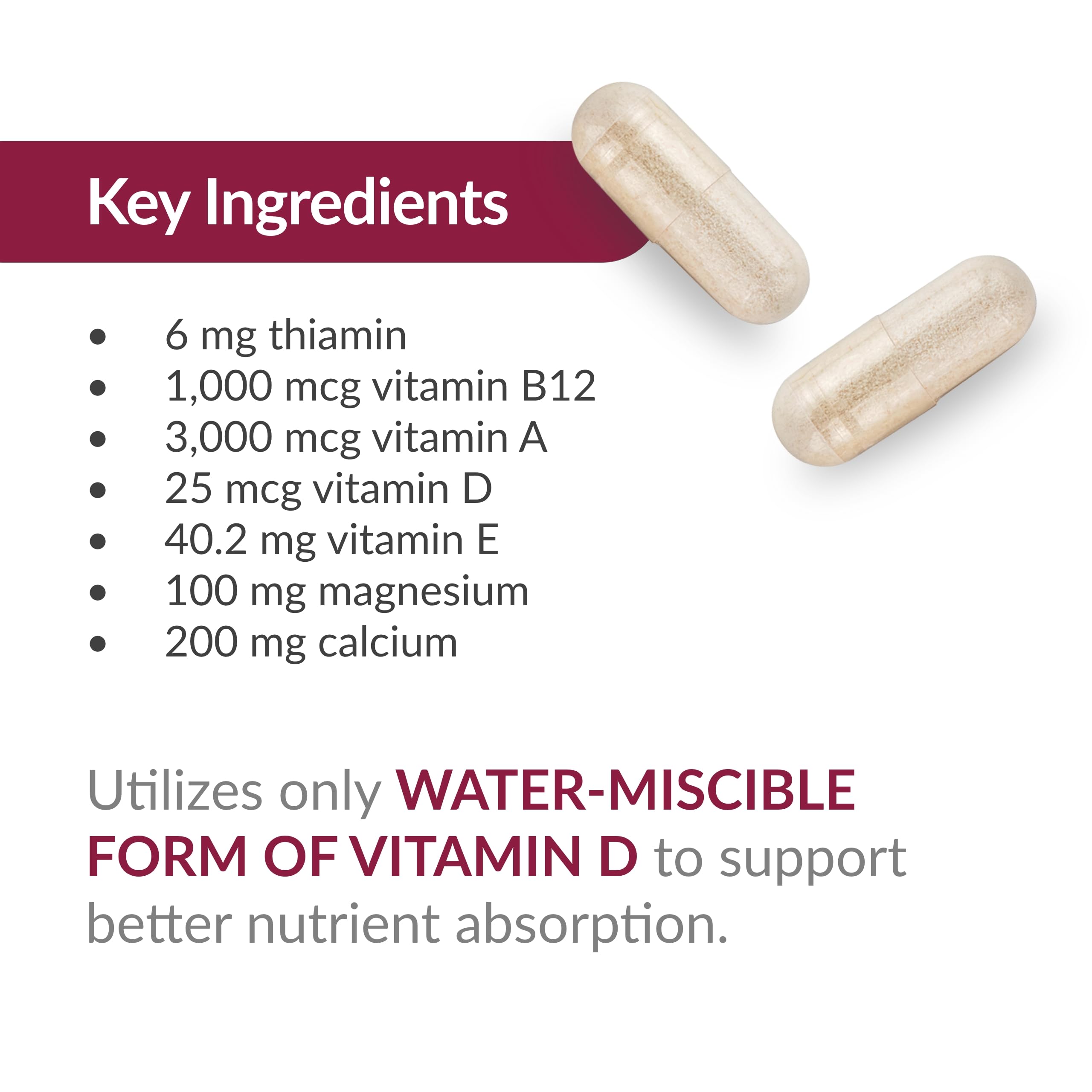 Bariatric Advantage multivitamin bottle on a white background