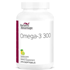 Bariatric Advantage Omega-3 300 Lemon Lime softgel bottle front