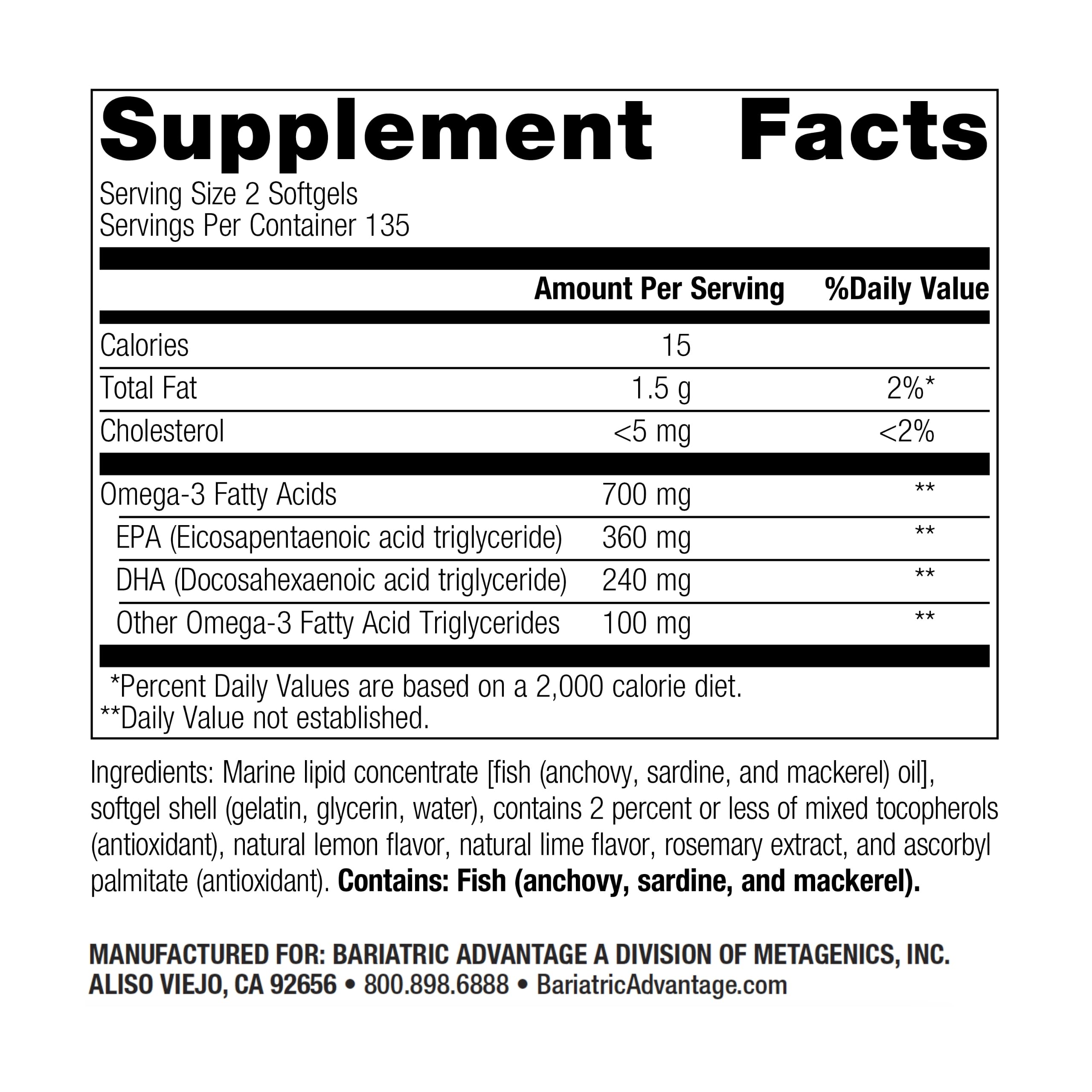 Close-up of Omega-3 300 softgel capsules