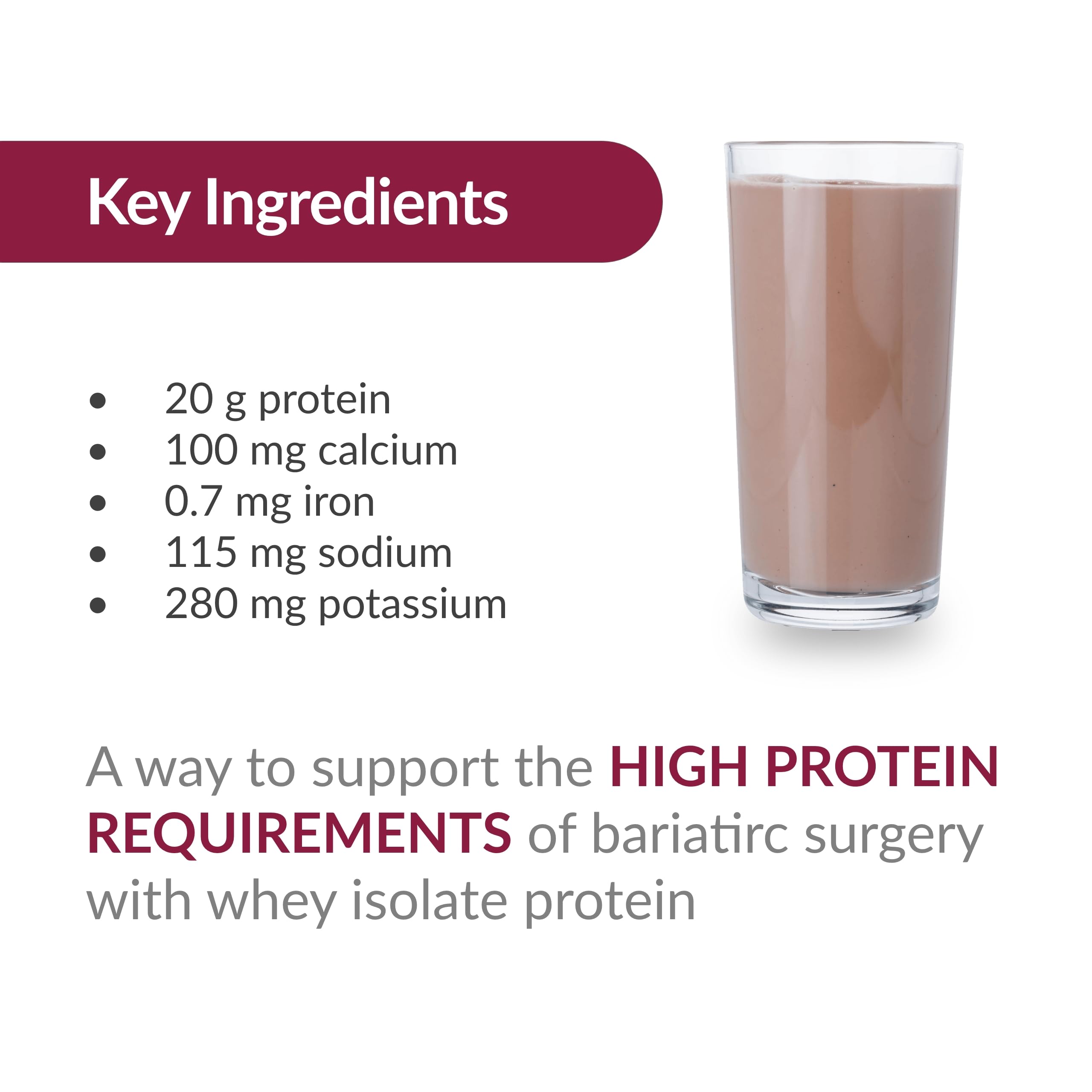 Bariatric Advantage protein powder closeup bottle emphasizes scoop-based serving and mixability.