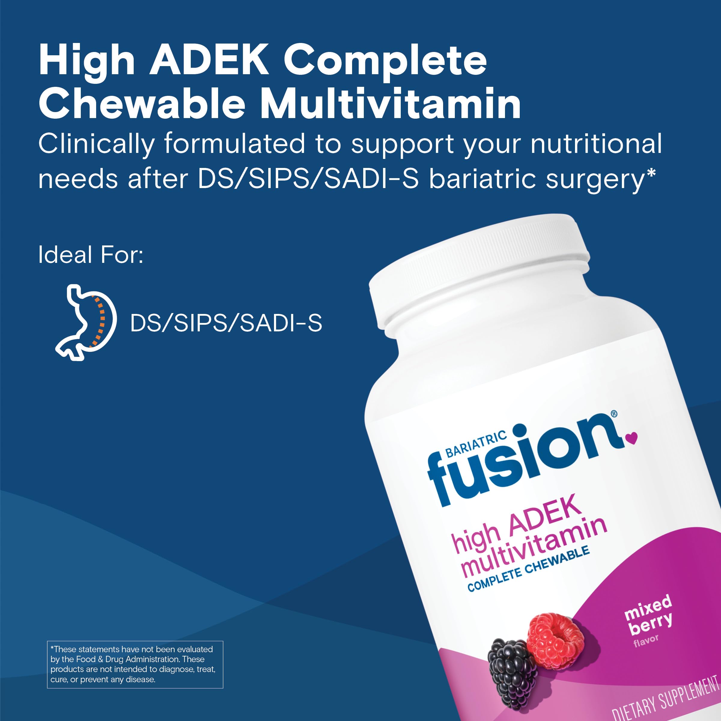 Packaging of Bariatric Fusion Chewable Multivitamin