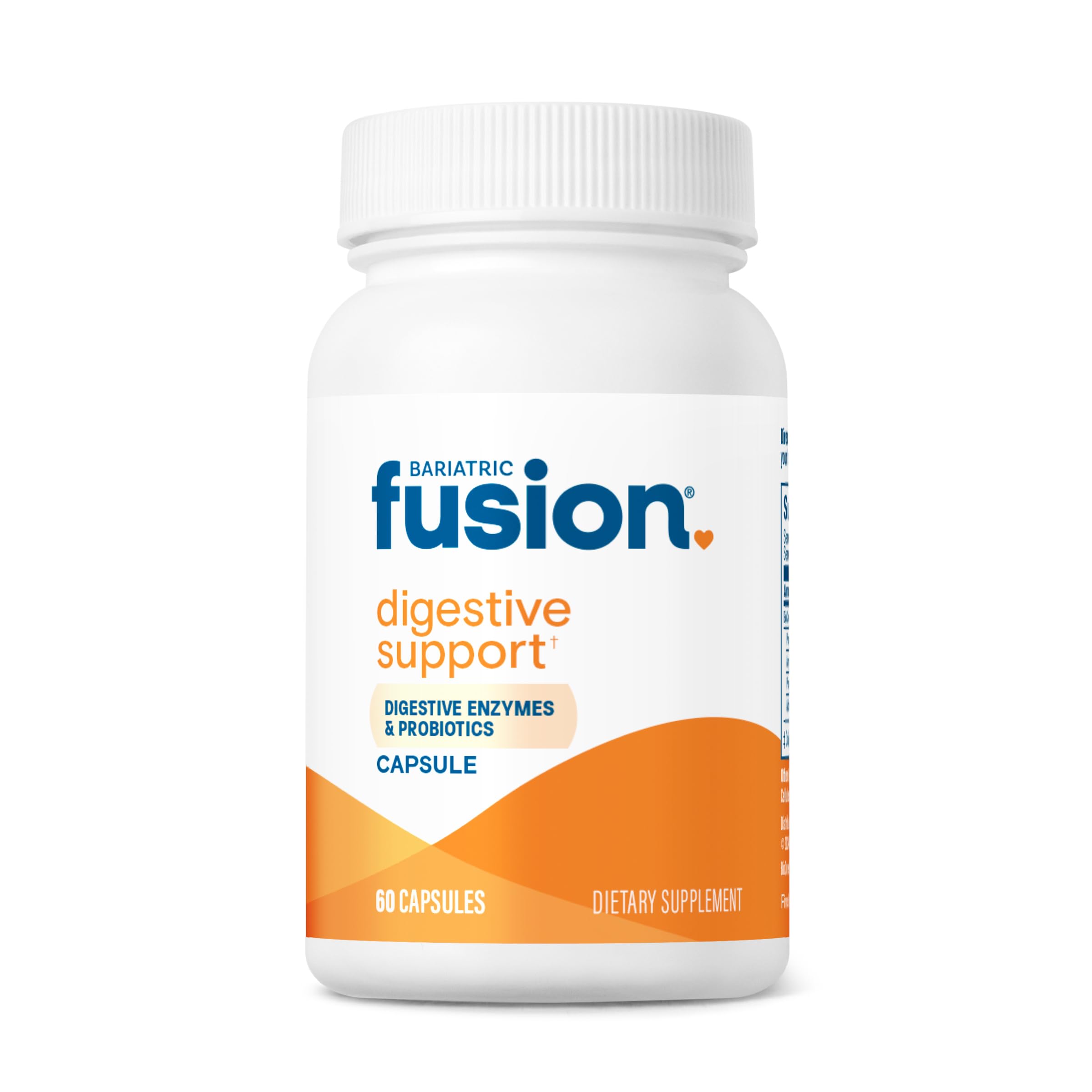 Bariatric Fusion Digestive Support bottle with 60 vegan capsules