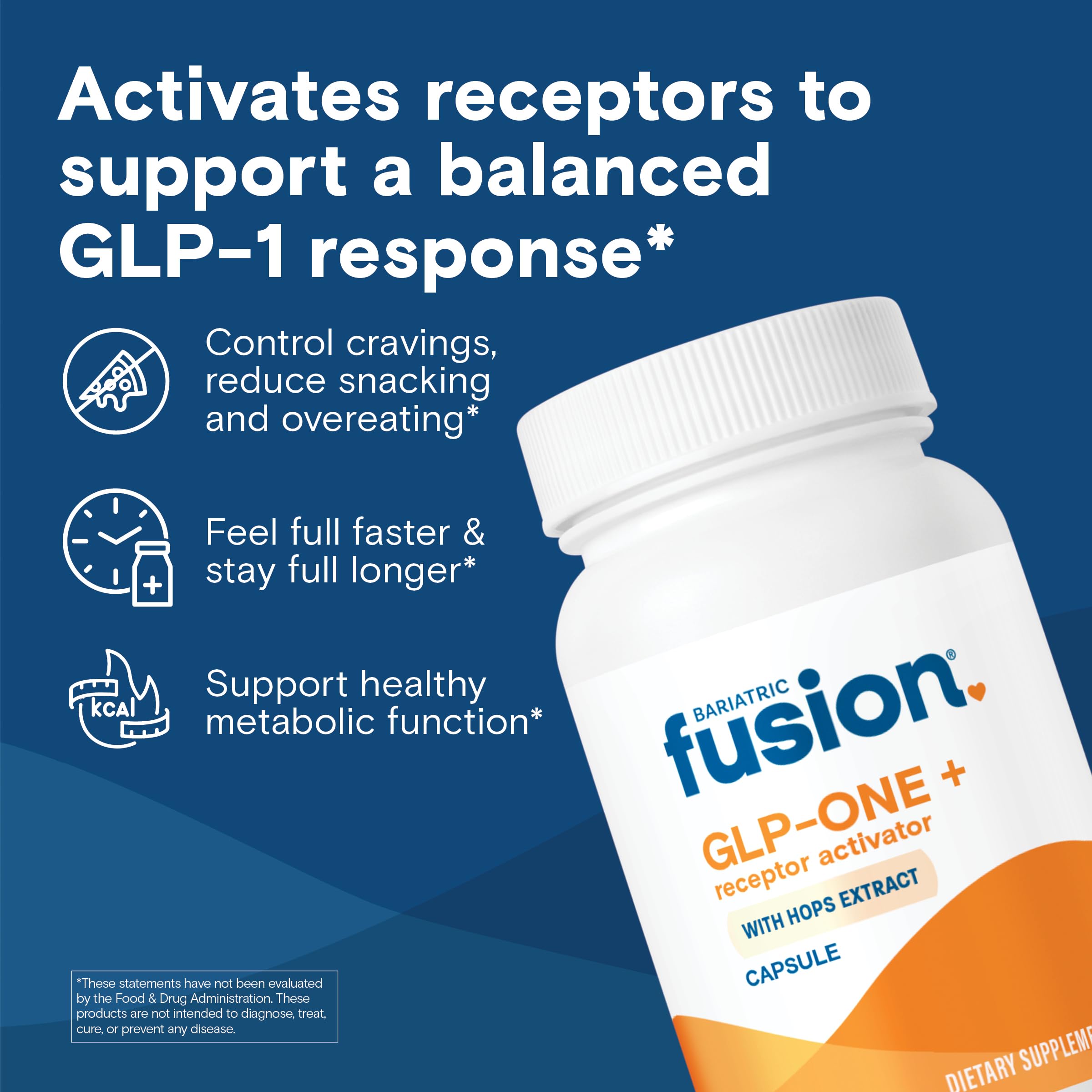 Close-up of Bariatric Fusion GLP-1 Plus bottle label