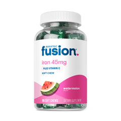 Bariatric Fusion Watermelon Iron Soft Chew bottle and packaging