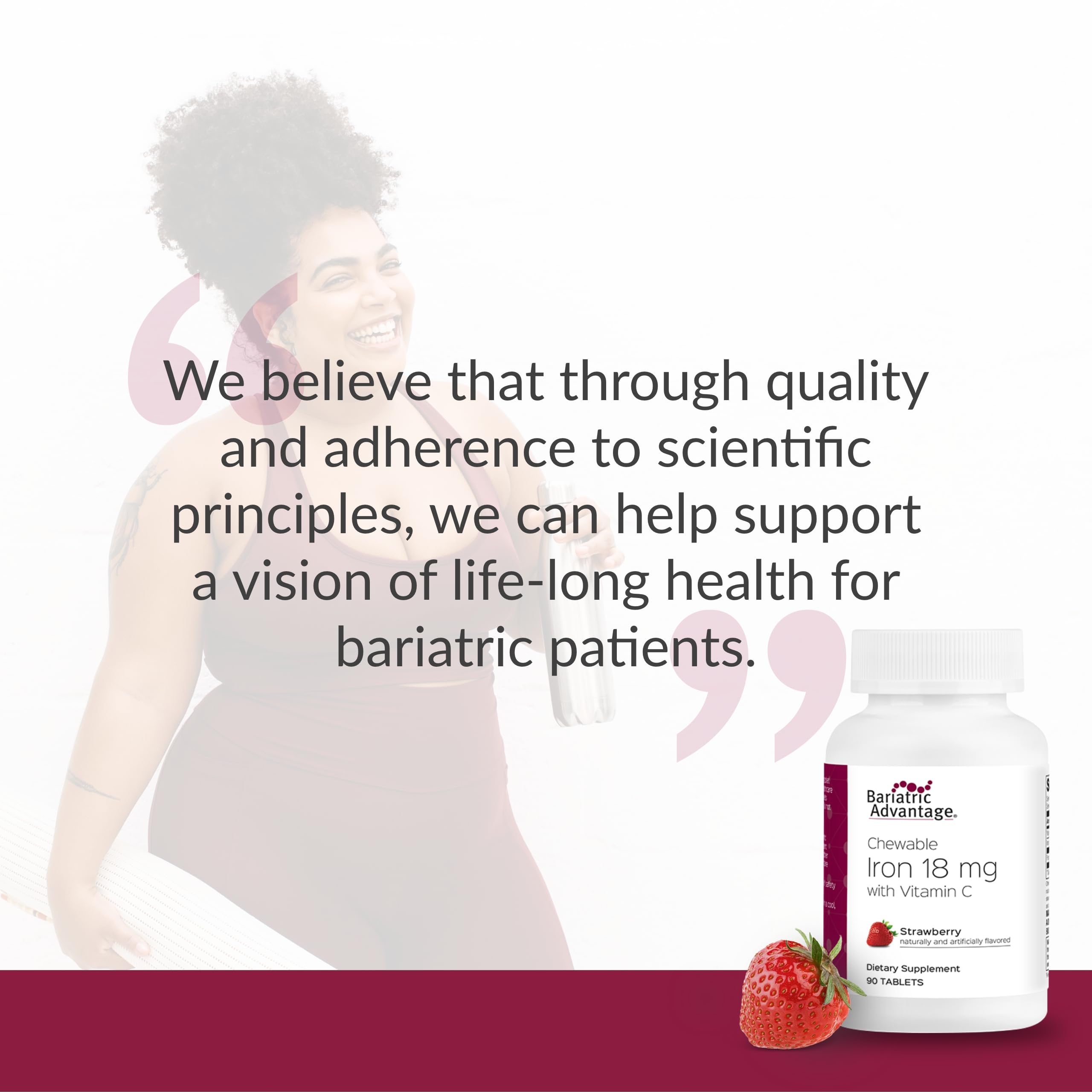Bariatric-friendly iron chewable product image