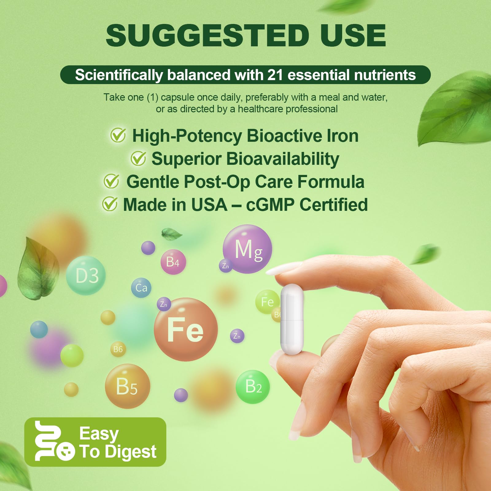 120-capacity bottle for a 6-month supply