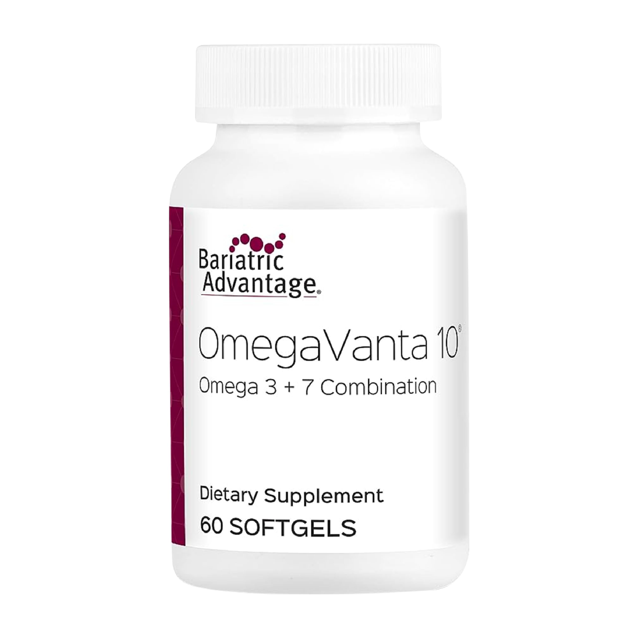 Bariatric Advantage OmegaVanta 10 bottle with enteric omega-3 softgels
