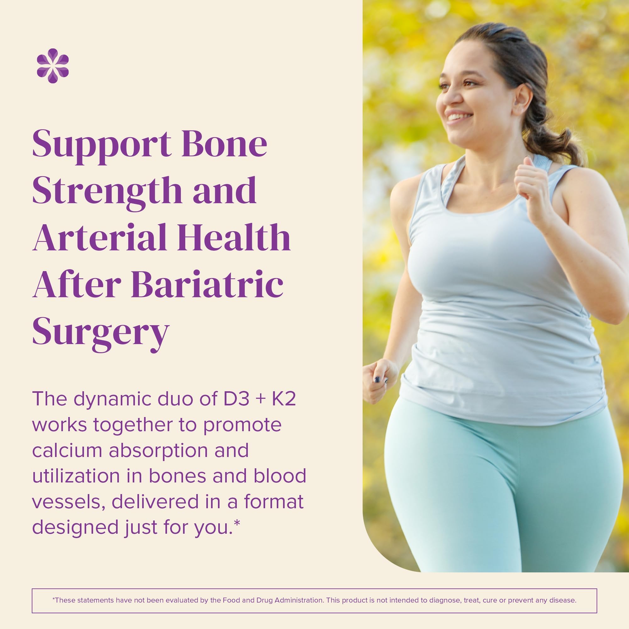 BariMelts D3 K2 dosage information chart
