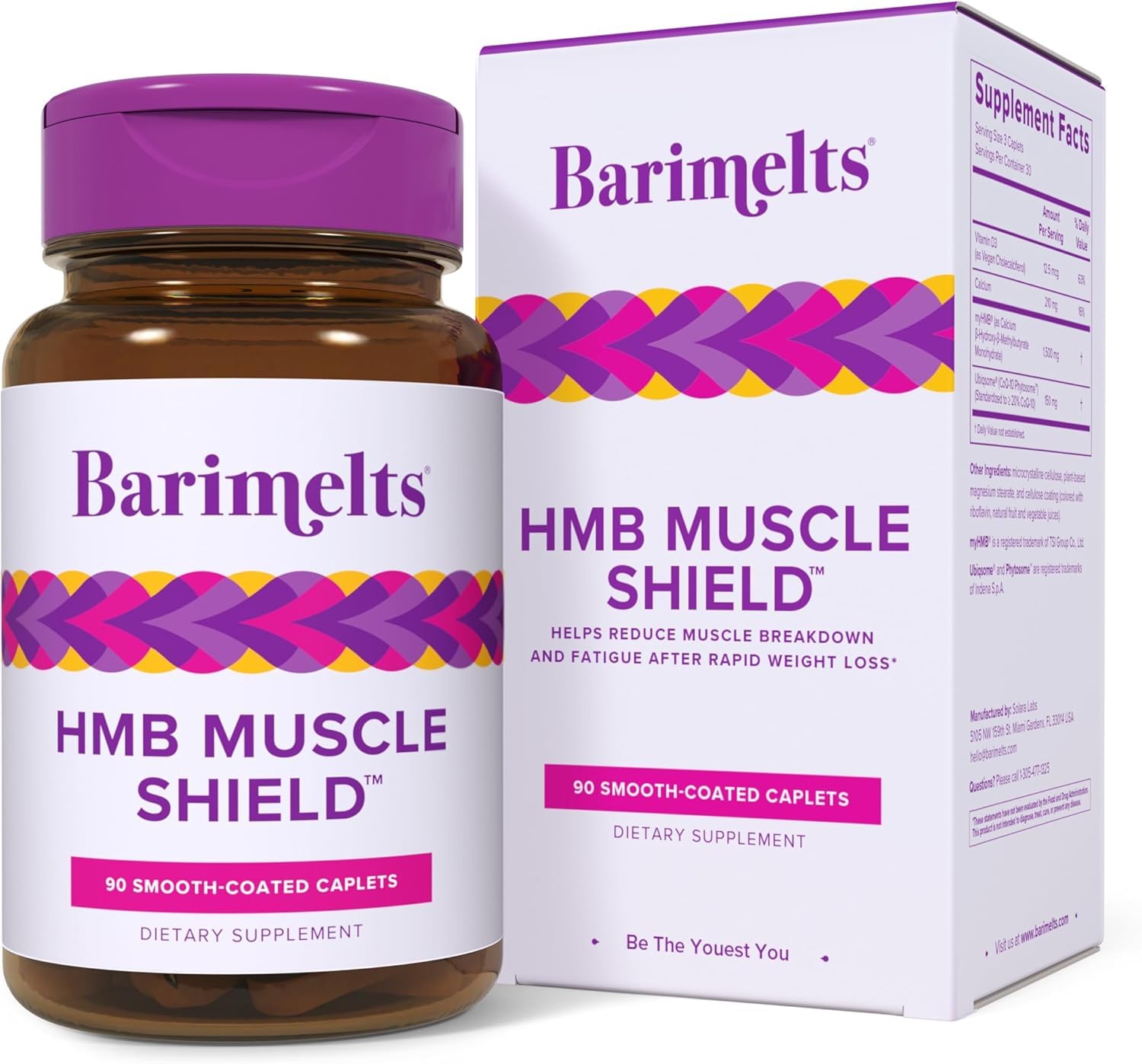 Barimelts HMB Muscle Shield bottle label showing product name