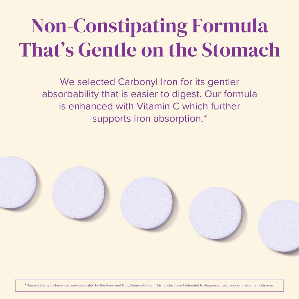 Orange flavor Barimelts iron tablets with sample