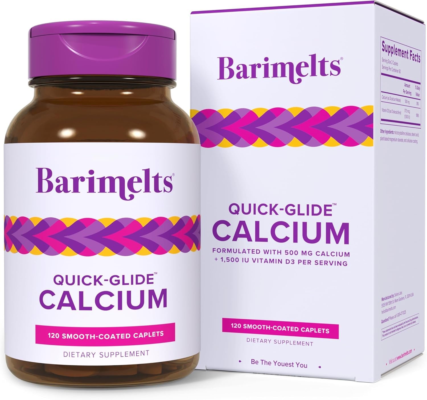 Barimelts Quick-Glide Calcium caplets close-up