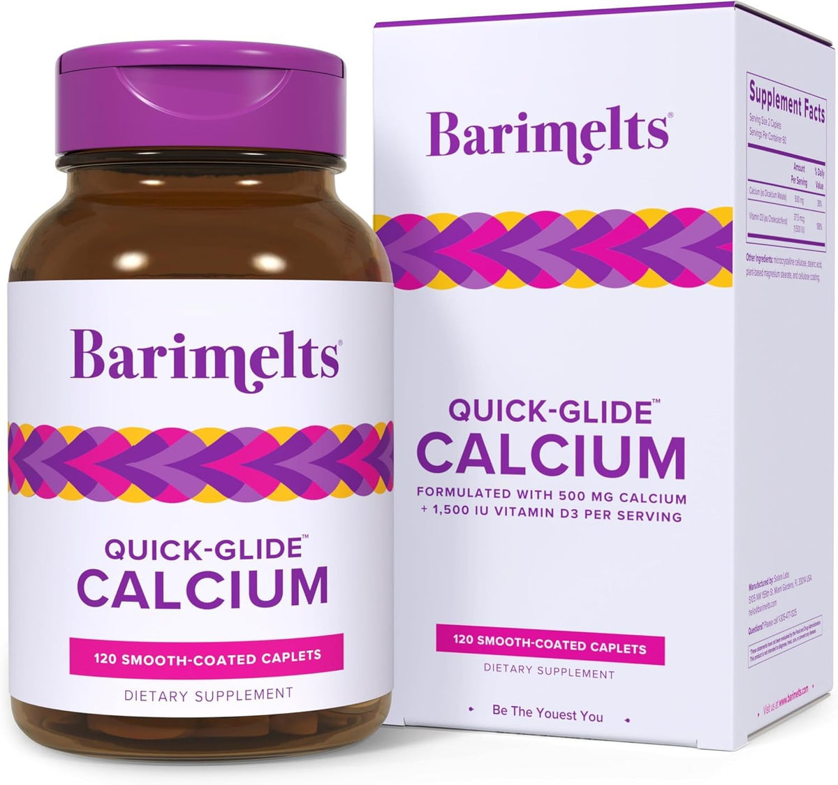 Barimelts Quick-Glide Calcium caplets close-up
