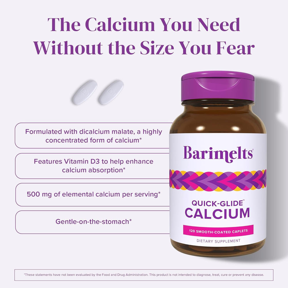 Serving shows 500 mg calcium per caplet with Vitamin D3