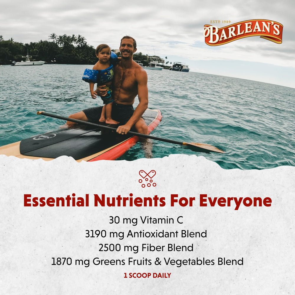 Natural stevia-sweetened greens powder flavor profile