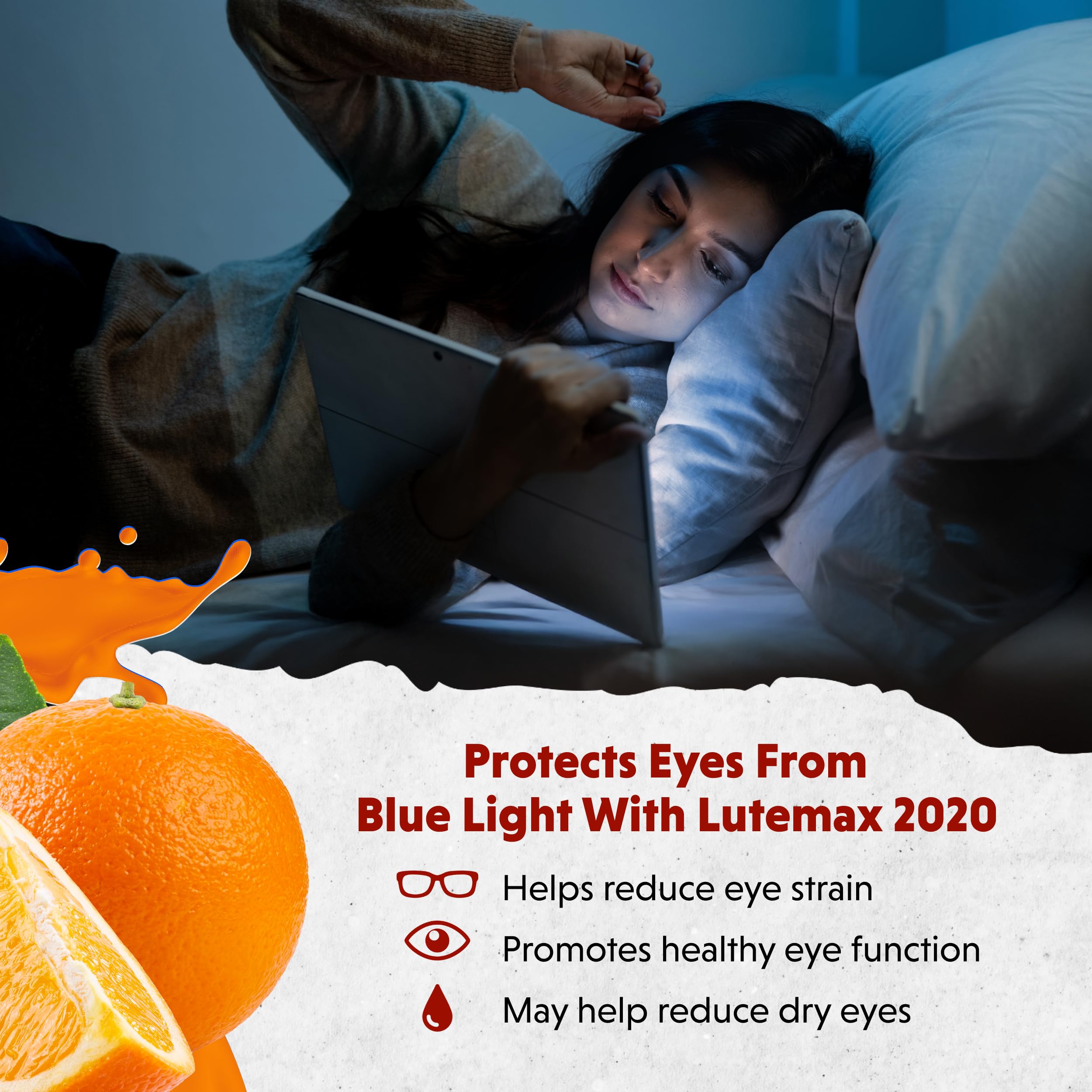 Eye Remedy Tangerine being mixed into oatmeal or smoothie