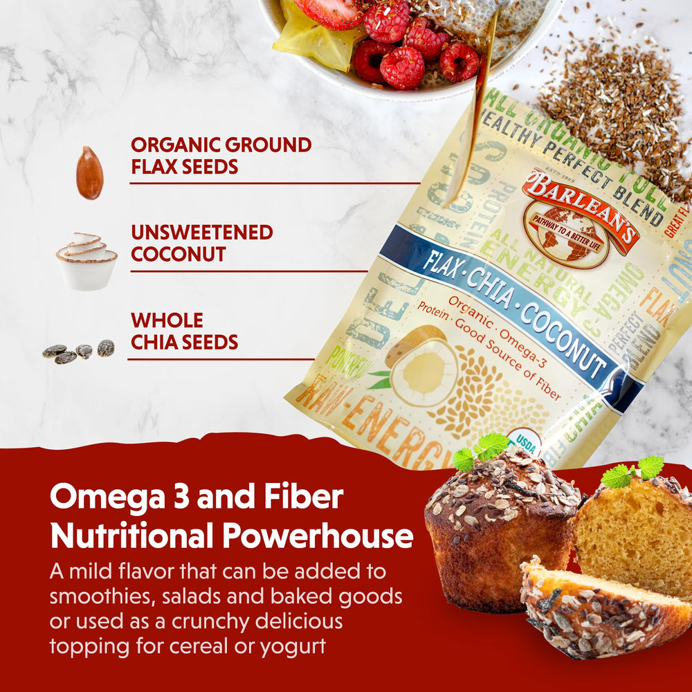 Seed blend being sprinkled into yogurt or oatmeal