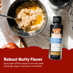 Ingredients list for Barlean's flaxseed oil