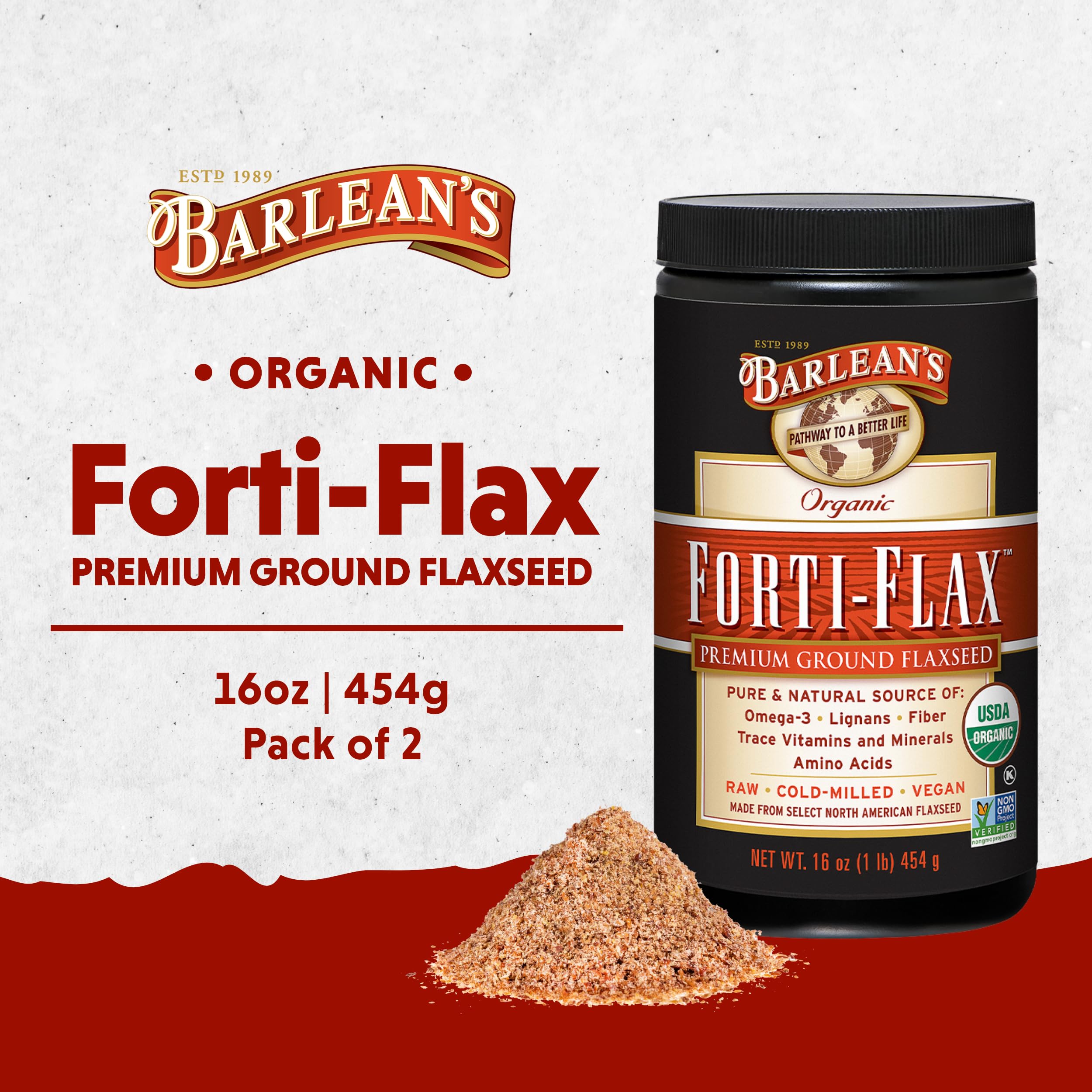 Forti-Flax 2-pack packaging and box