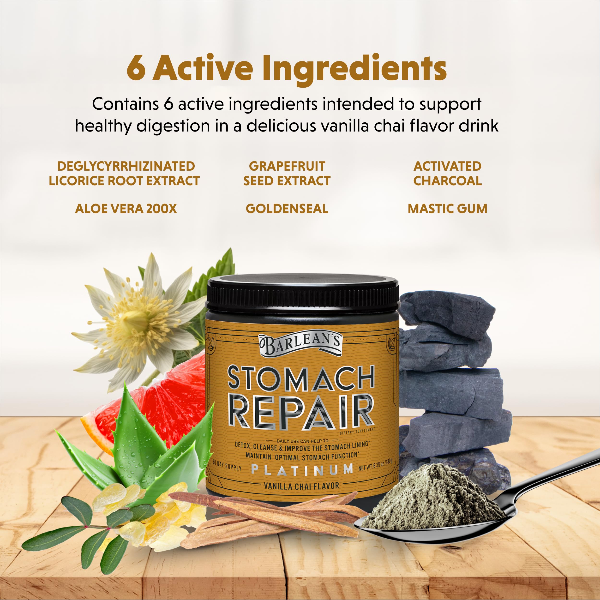 Product label image for Barlean's Stomach Repair Vanilla Chai