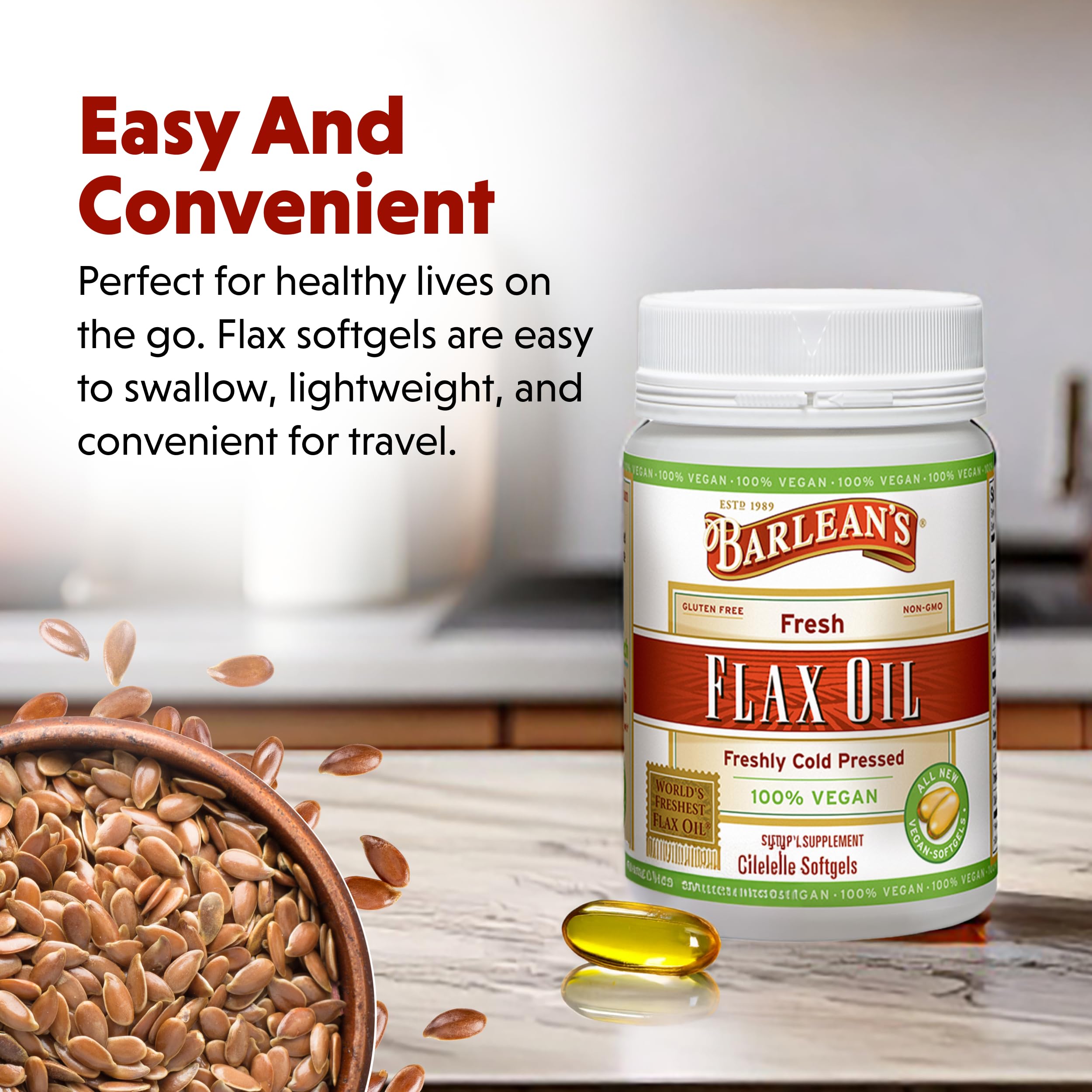Gluten-free, non-GMO vegan flaxseed source