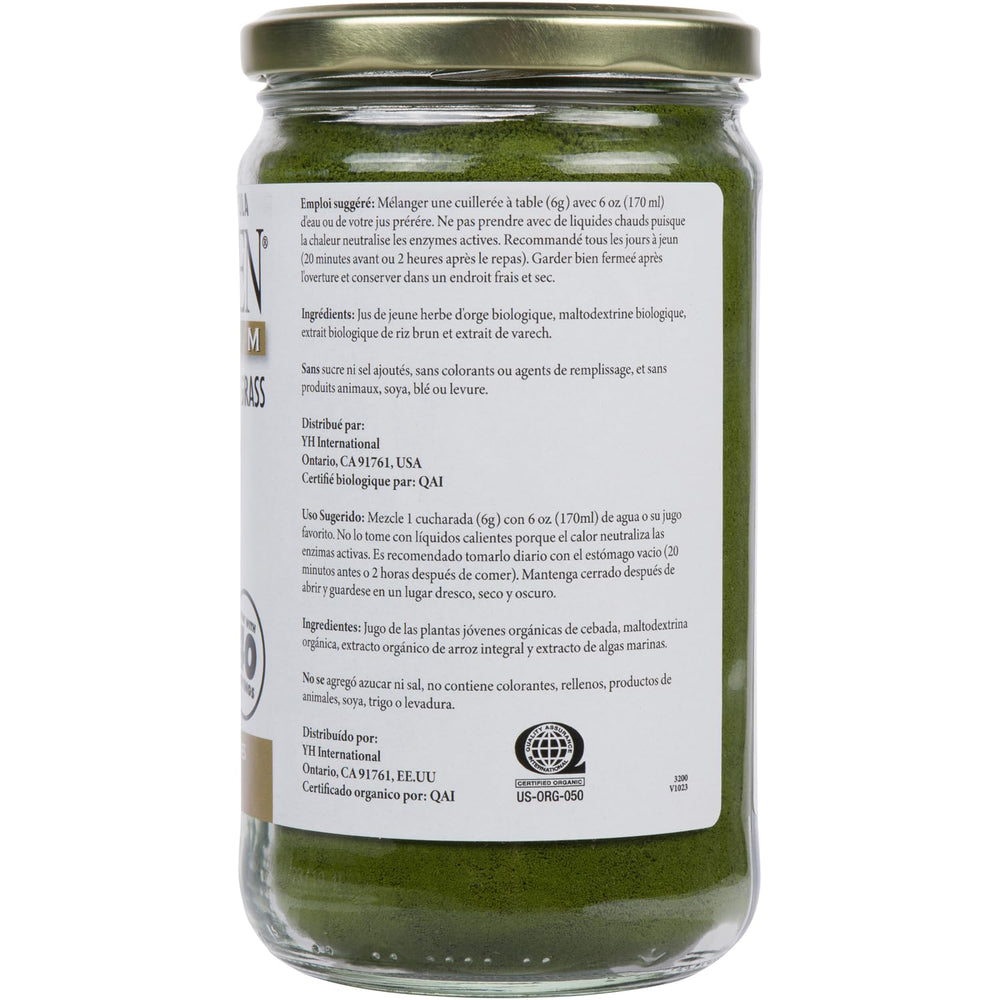 Vegan and Non-GMO certification icons on label
