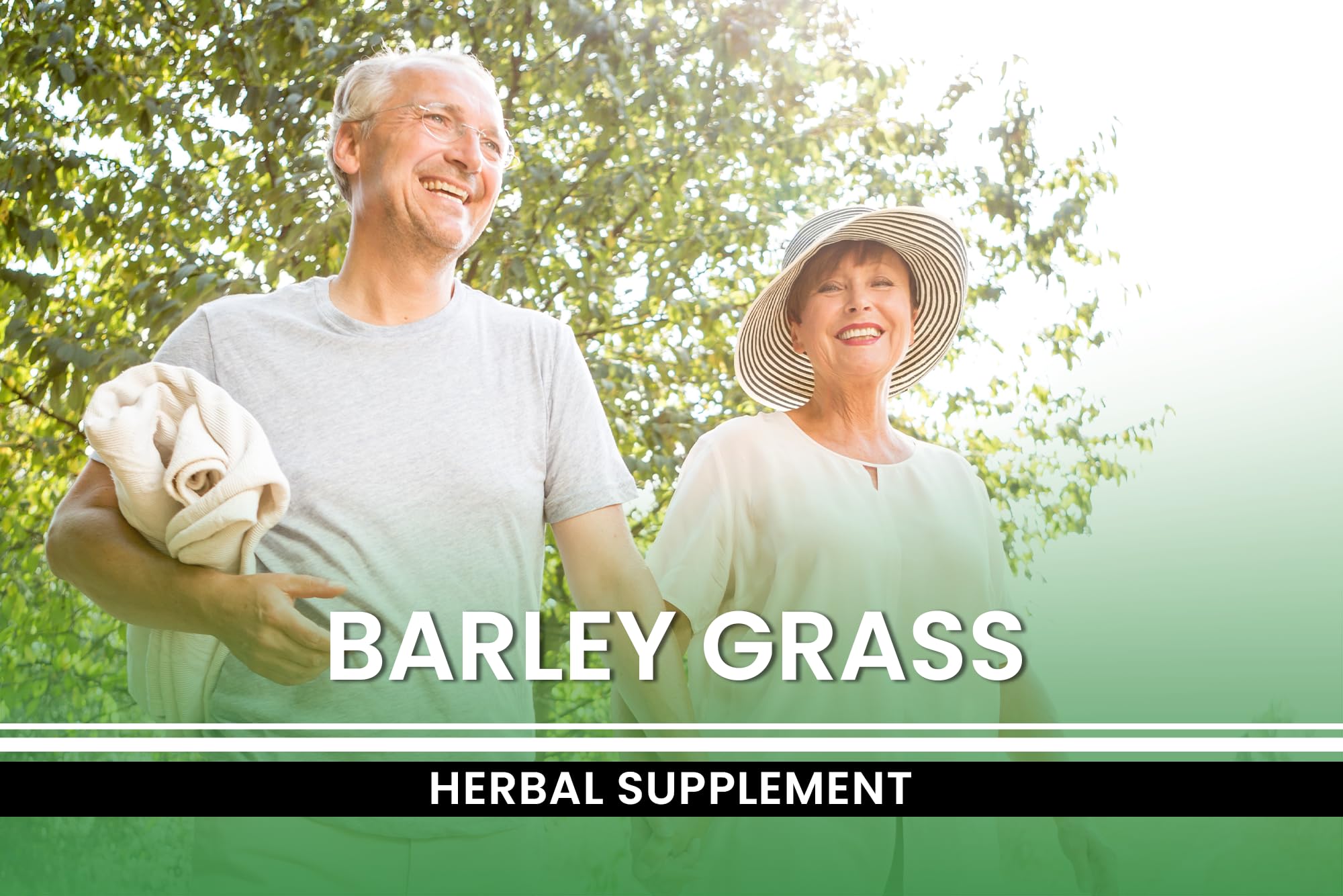 Packaging highlighting 'No fillers' for barley grass capsules