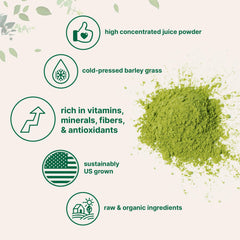 Ingredients list for barley grass juice powder
