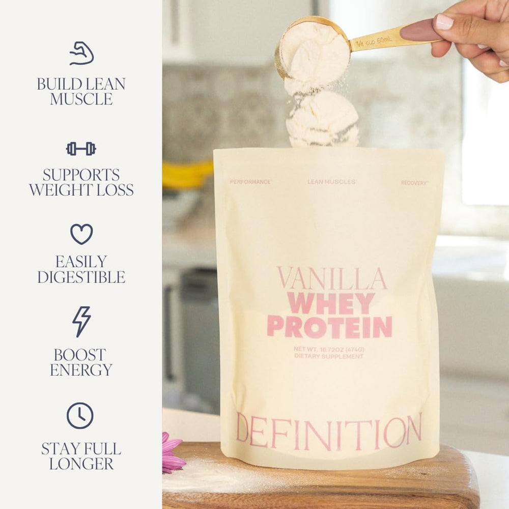 Barre Definition Whey Protein Isolate Vanilla 1lb – back nutrition panel
