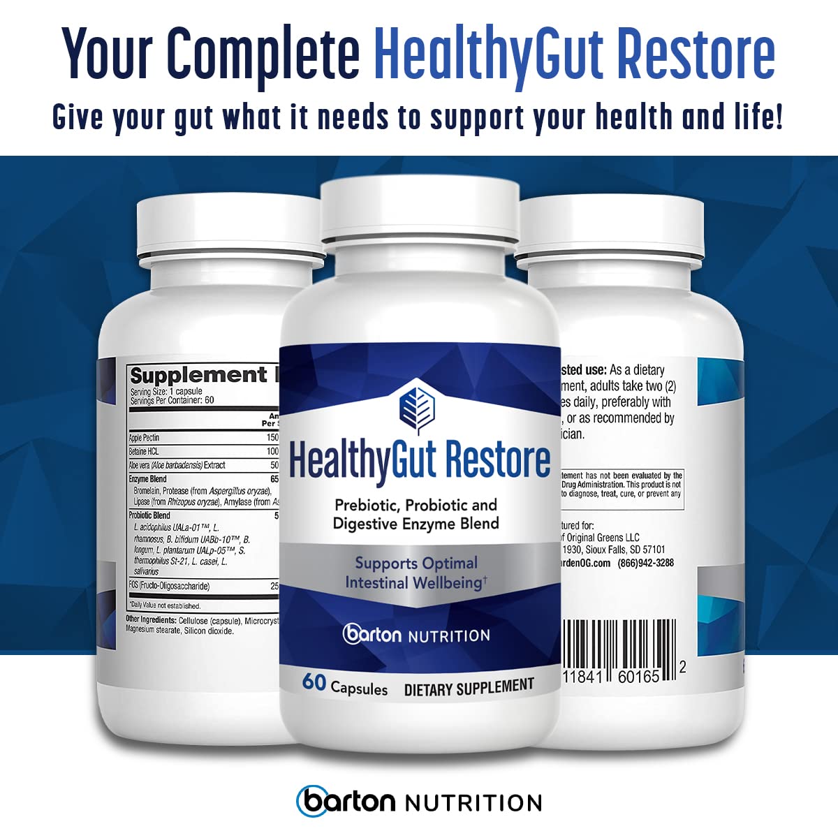 Doctor-formulated gut health supplement with Dr. Scott Saunders
