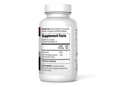 Close-up of Berberine HCL 800mg capsules with Milk Thistle