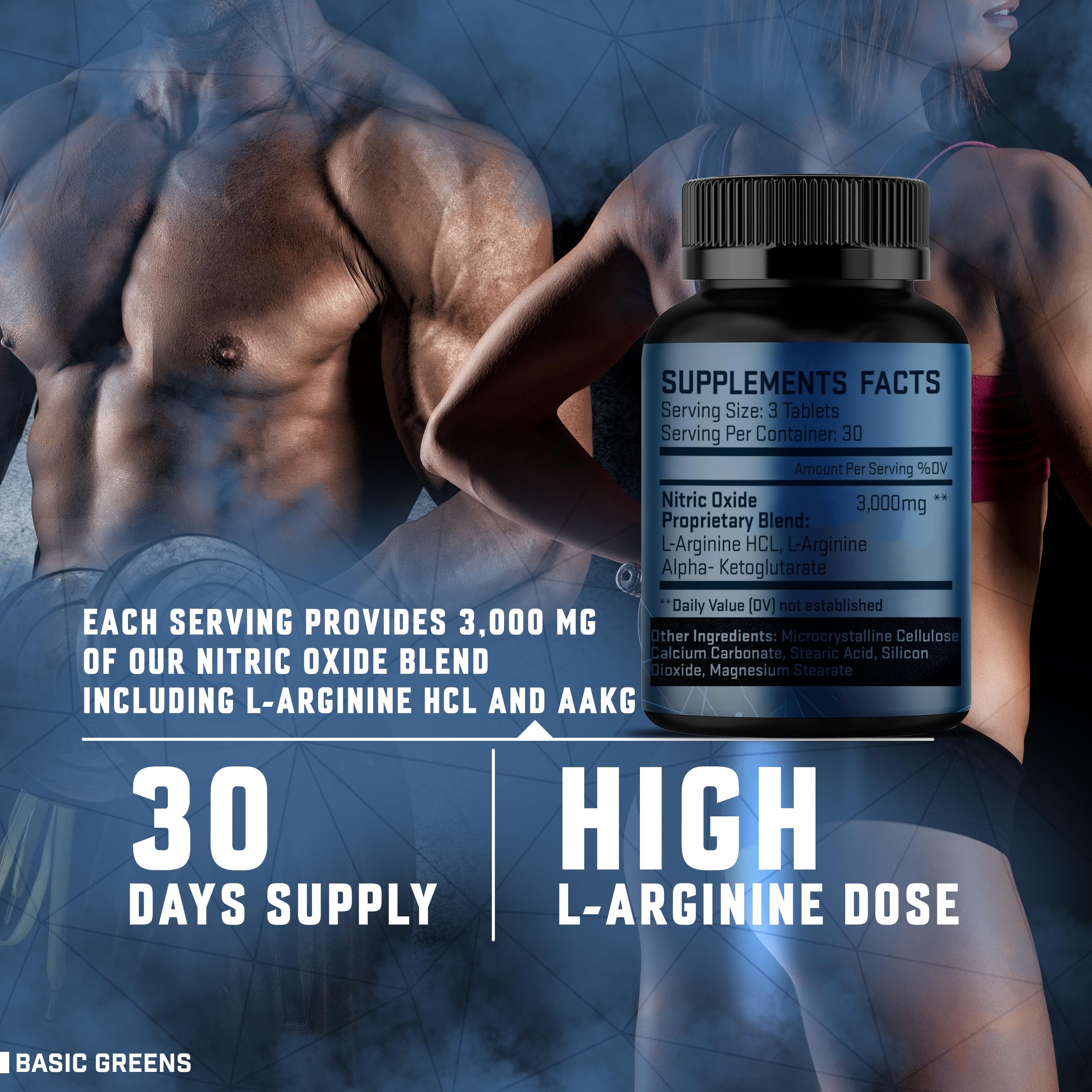 AAKG and organic beet root powder blend illustration