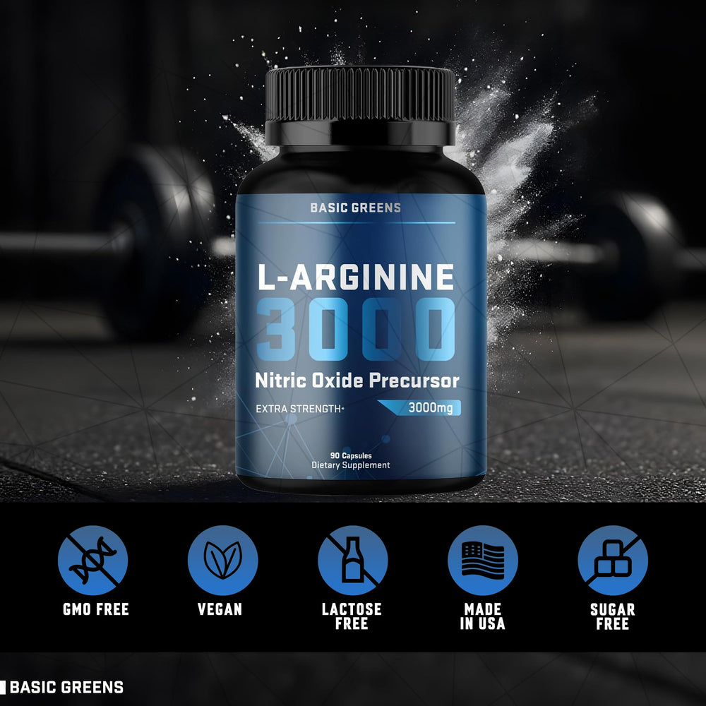 Active individual taking L-Arginine supplement during workout