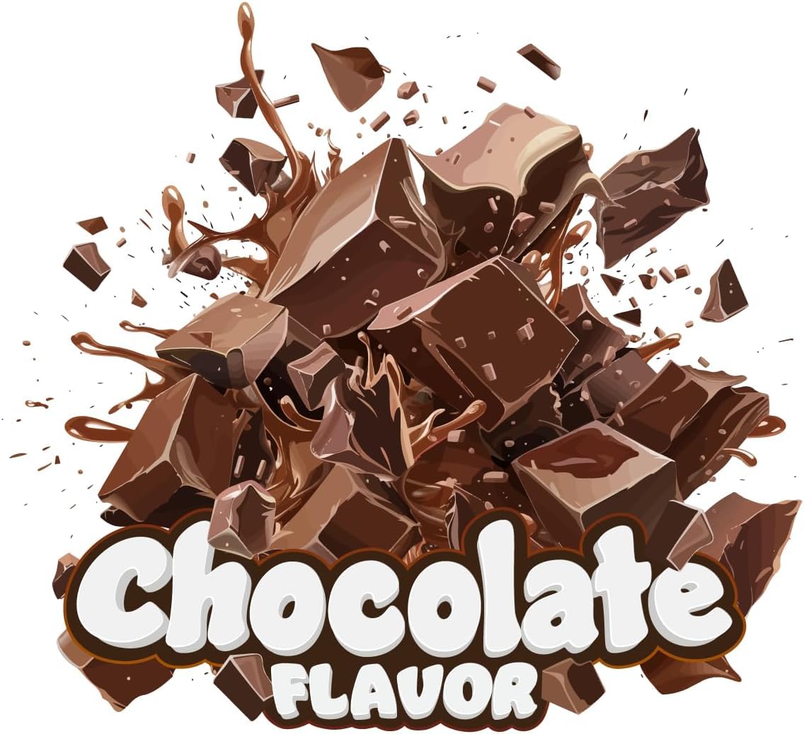 Product packaging and label for Chocolate flavor 15 lb mass gainer