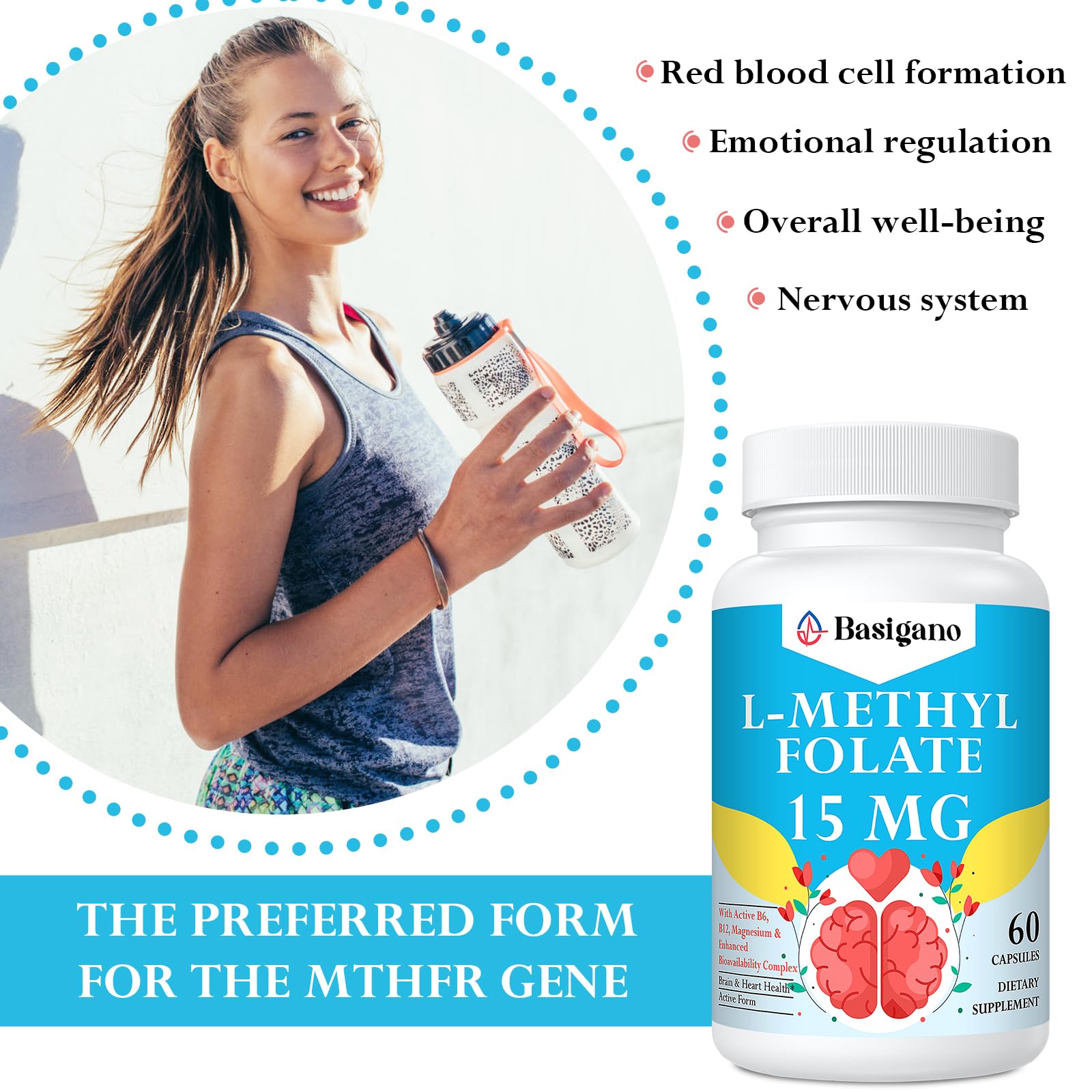 Ginger root powder and black pepper extract as ingredients in Basigano