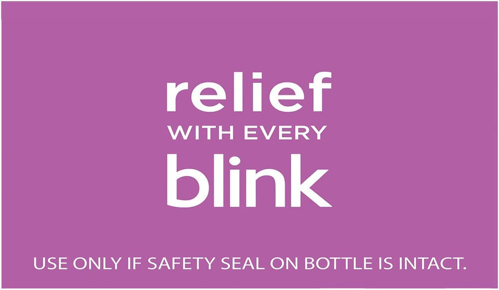 Eye care setup with Blink N Clean drops for contact lenses