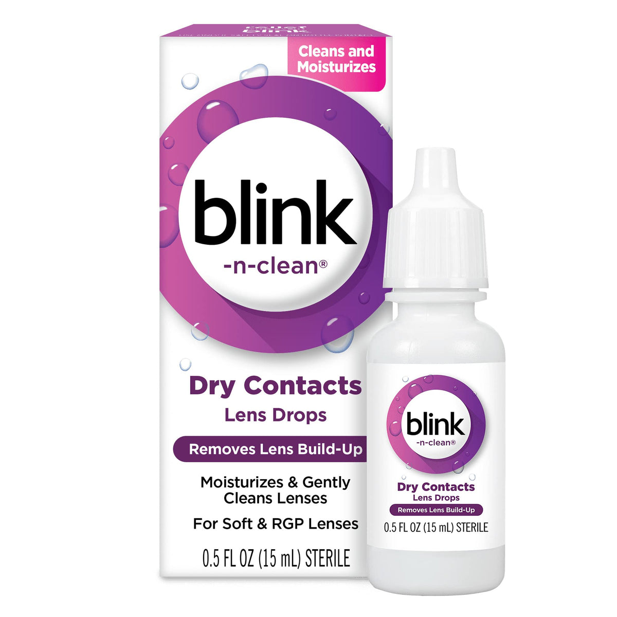 Bausch + Lomb Blink N Clean dry eye drops bottle front view