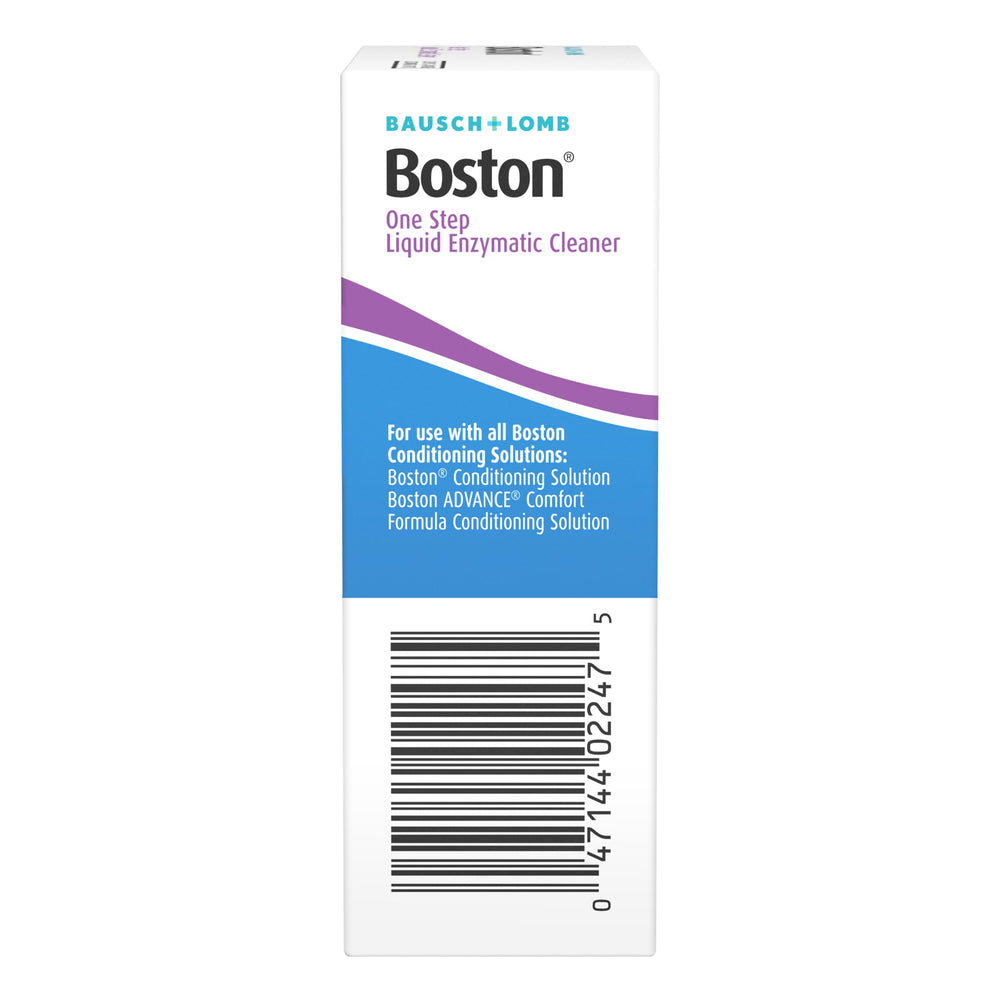 Close-up of enzymatic cleaner bottle label