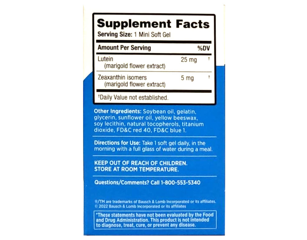 Additional packaging graphic for Ocuvite Blue Light