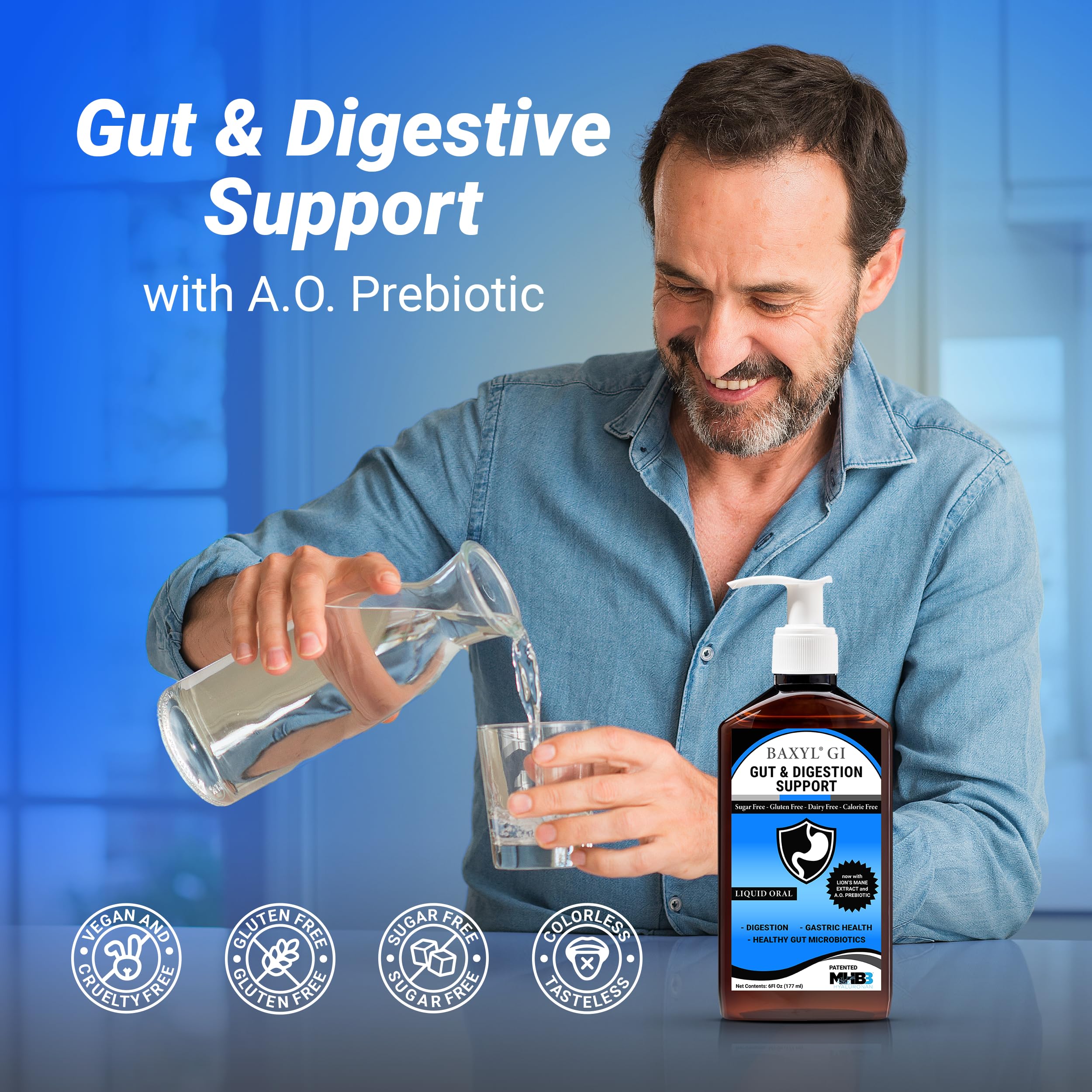 Lion's Mane extract added to BAXYL GI formula