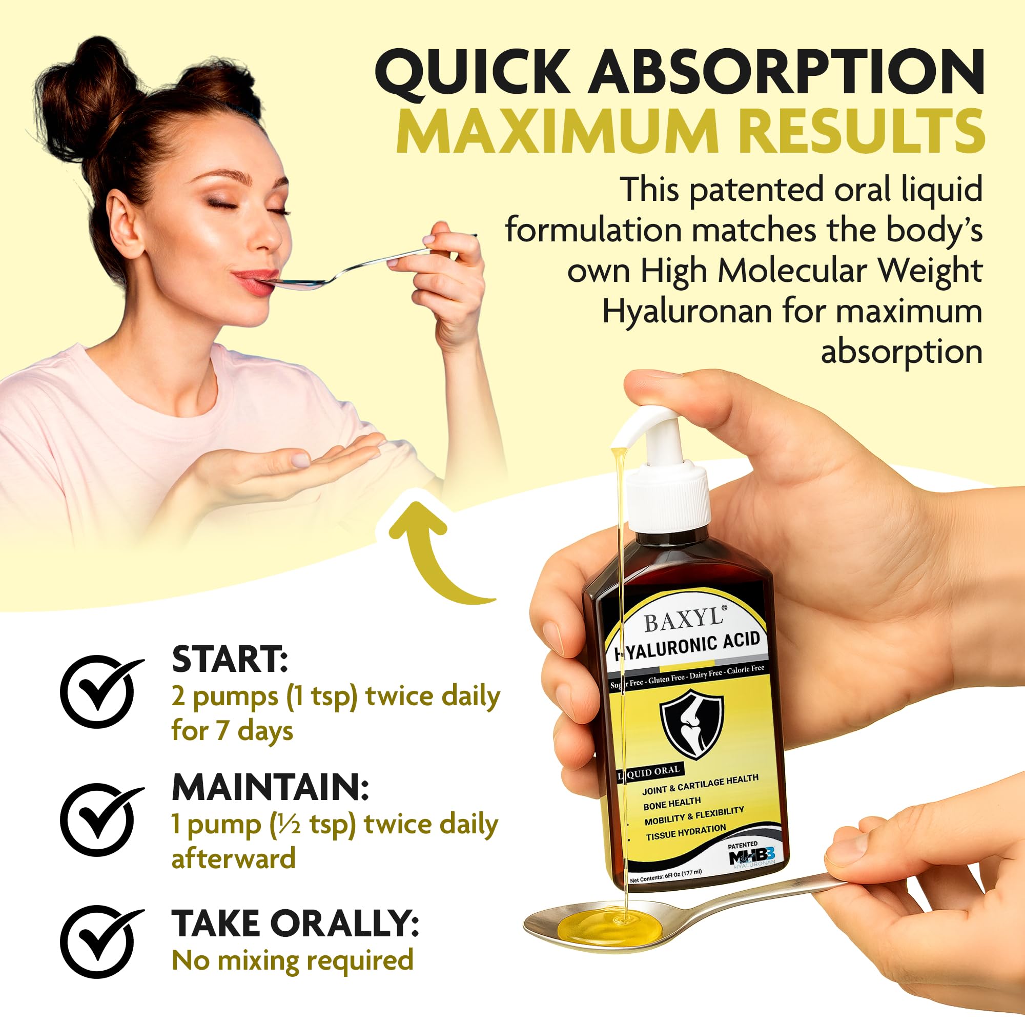 BAXYL packaging displaying 6 oz bottle and box