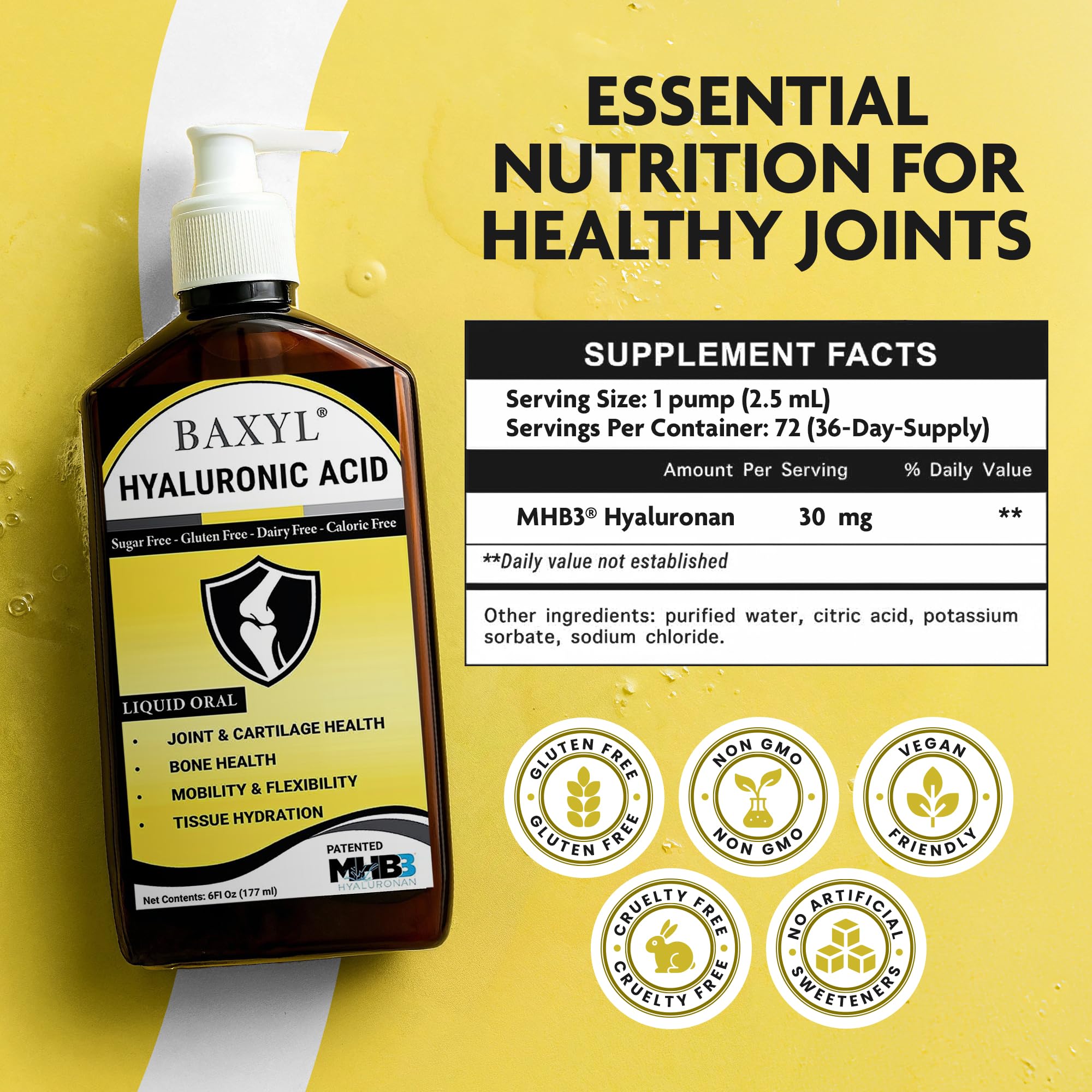 Patented MHB3 ingredient badge on product image