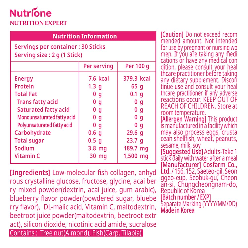 Mix Berry flavor ready to take with water or yogurt