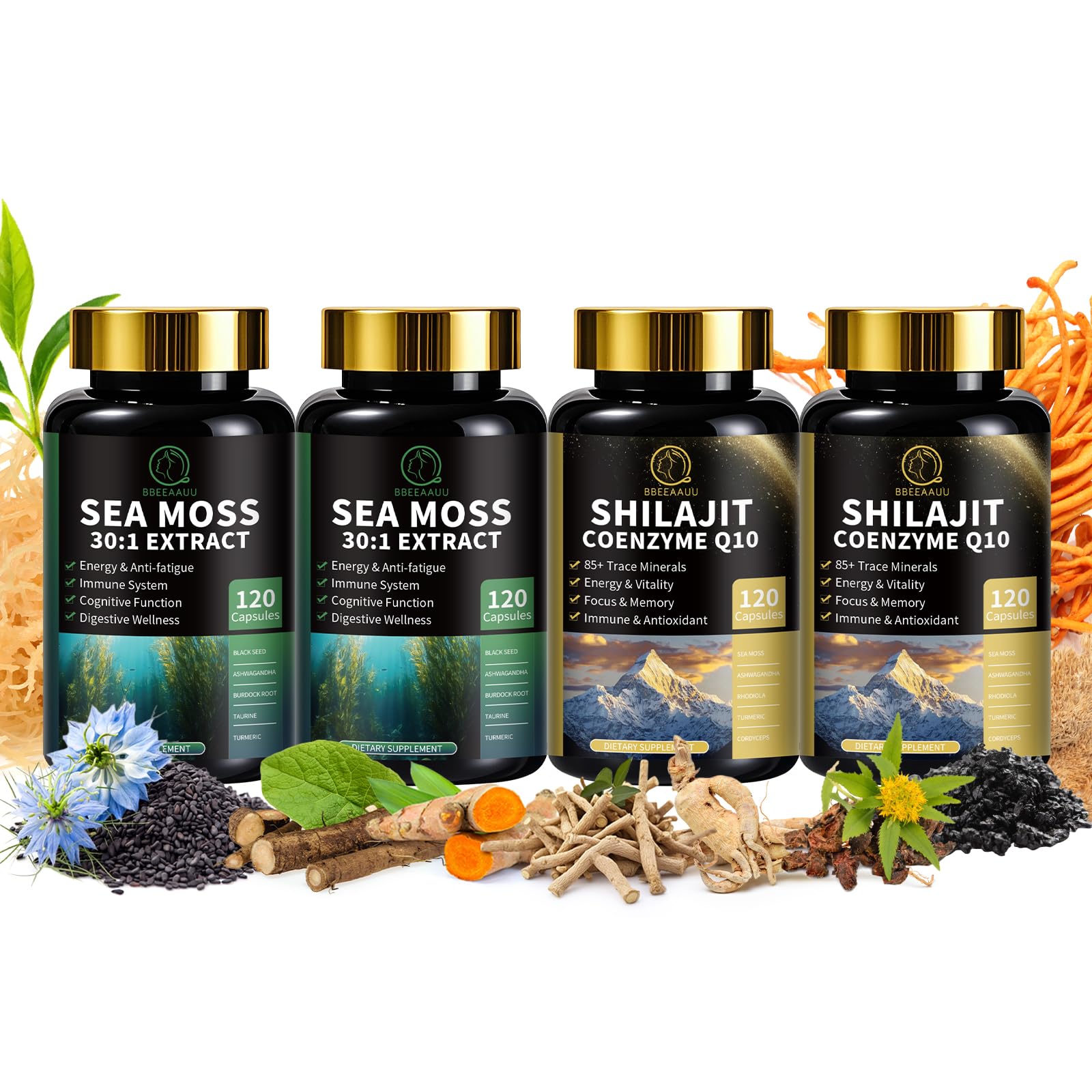 BBEEAAUU Sea Moss & Shilajit Bundle main image