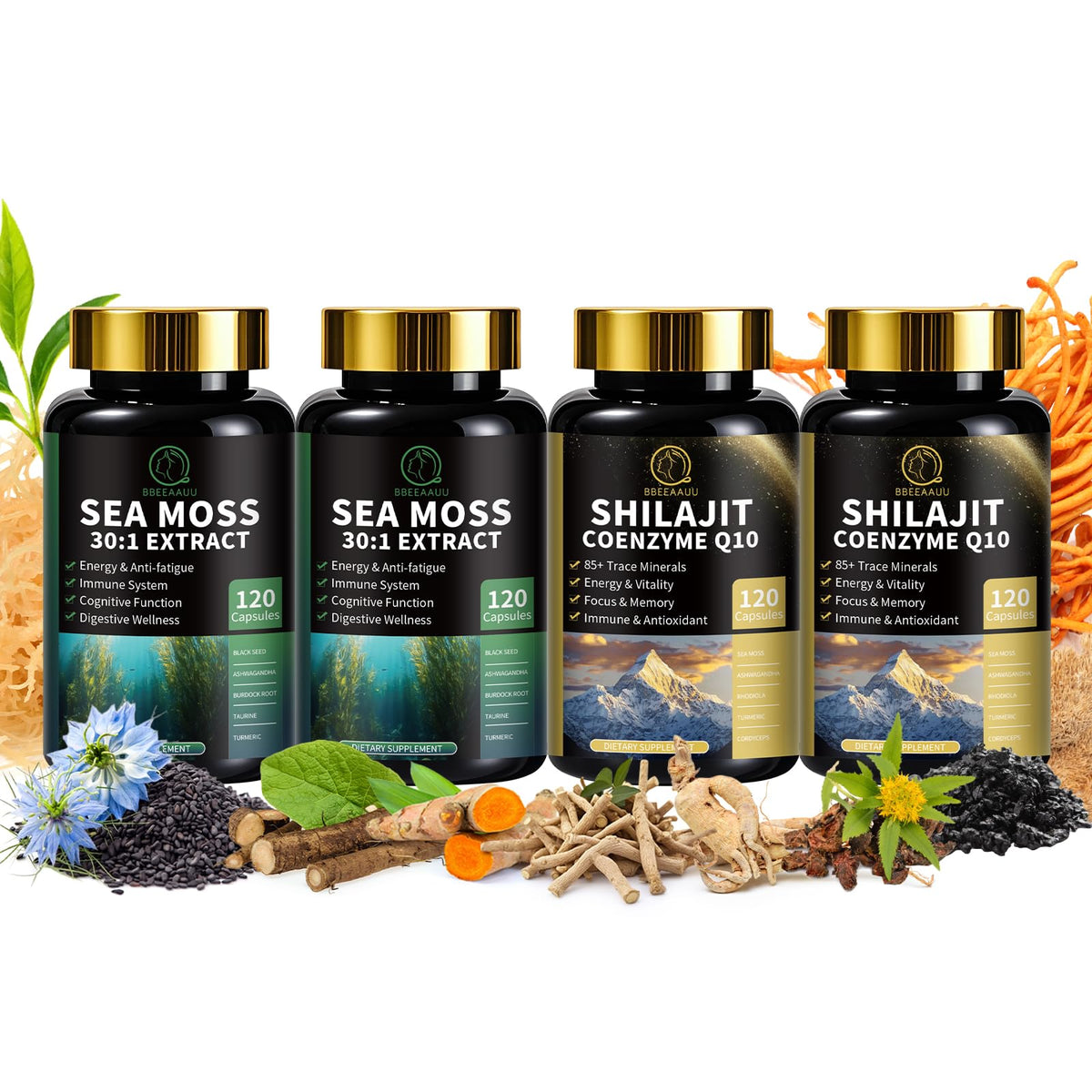 BBEEAAUU Sea Moss & Shilajit Bundle main image