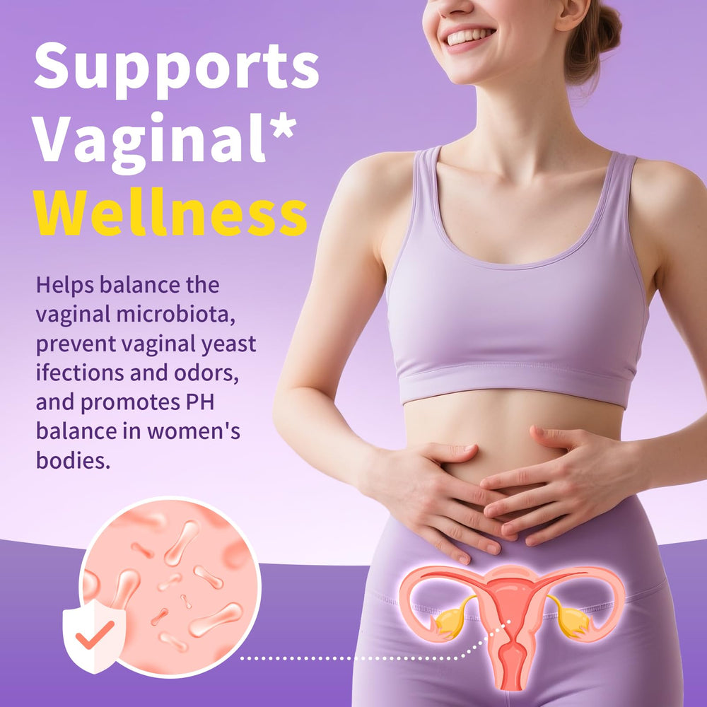 Close-up view of probiotic capsules