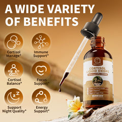 Close-up of pineapple-flavored cortisol reducer drops