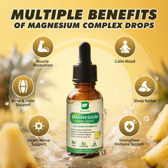 Graphic showing magnesium citrate and glycinate in the complex